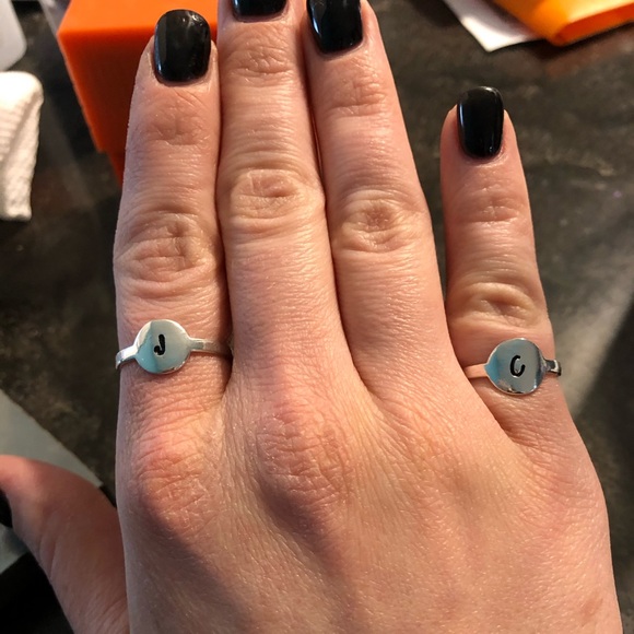 Personalized Initial Rings - Picture 3 of 7